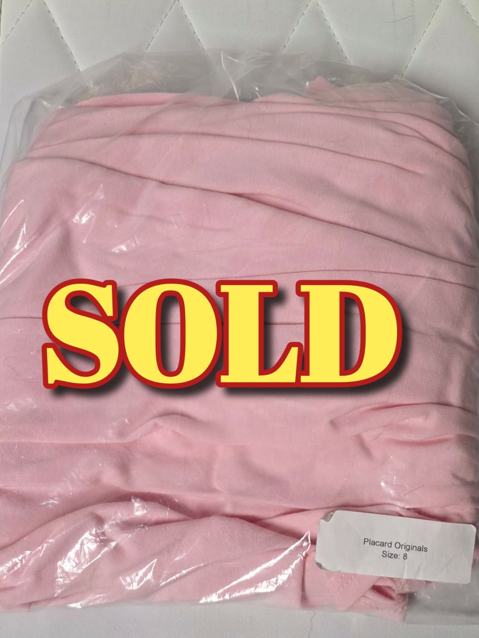 PLACARD - Size 8 - NEW - Pink Polly product image (1)