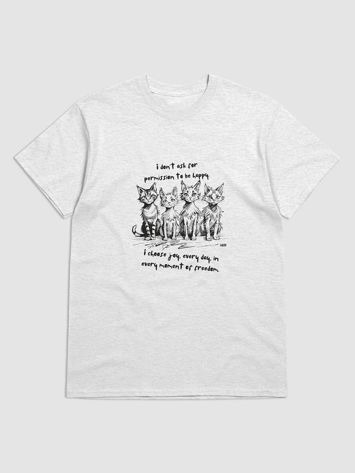 Whiskered Quartet Black & White T-Shirt product image (8)