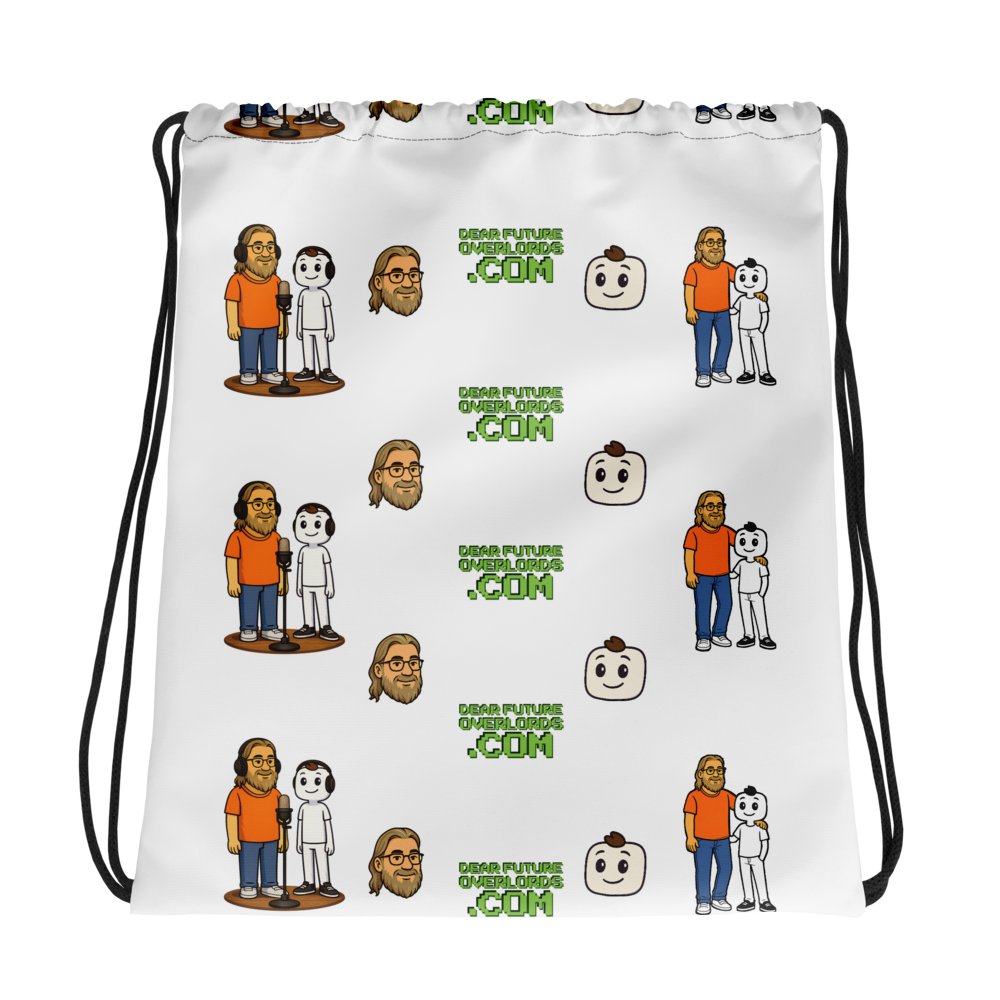 Dear Future Overlords Drawstring Bag product image (1)