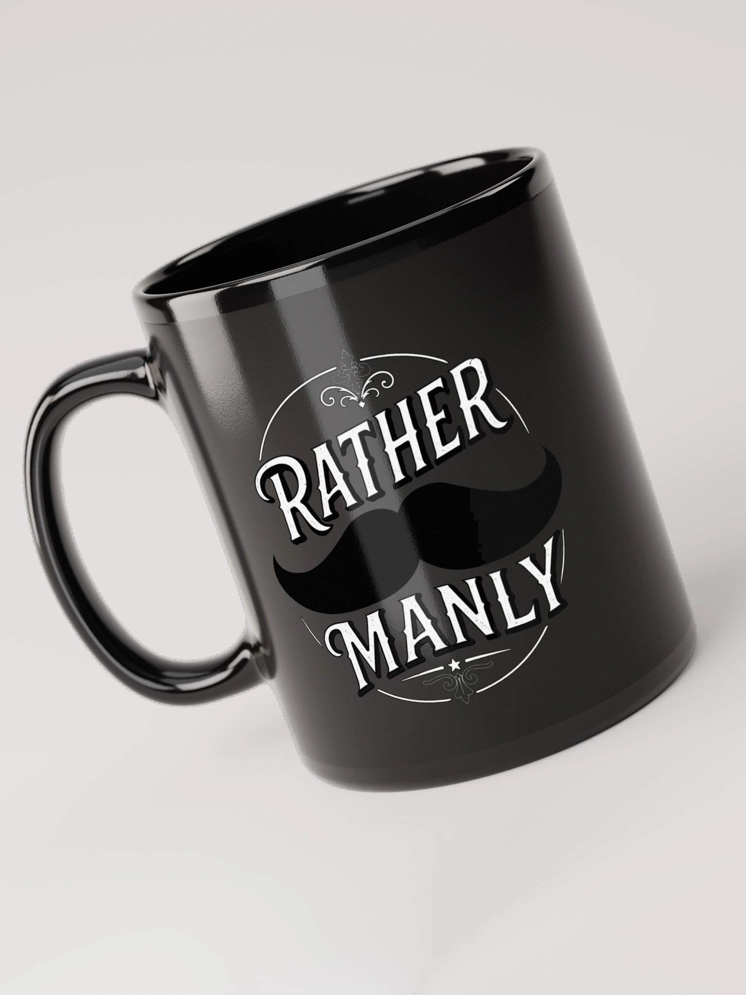 Rather Manly Black Mug product image (4)