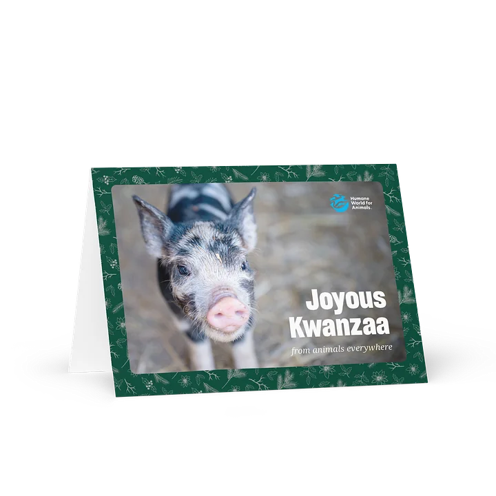 Kwanzaa card - Pig design product image (1)