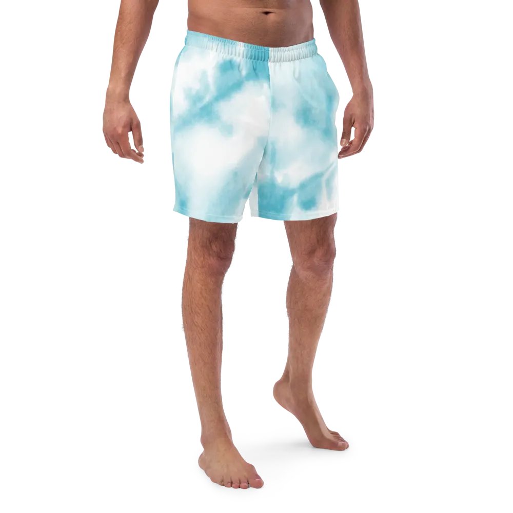 Blue Tye Dye Swim Trunks product image (1)