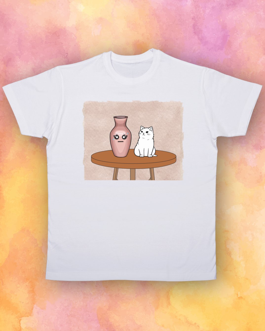 Cat and Vase - T-Shirt product image (1)