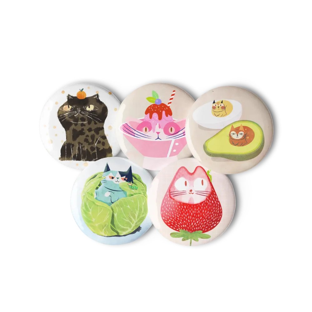 Pin Buttons Collection 1 (5 pcs) product image (1)