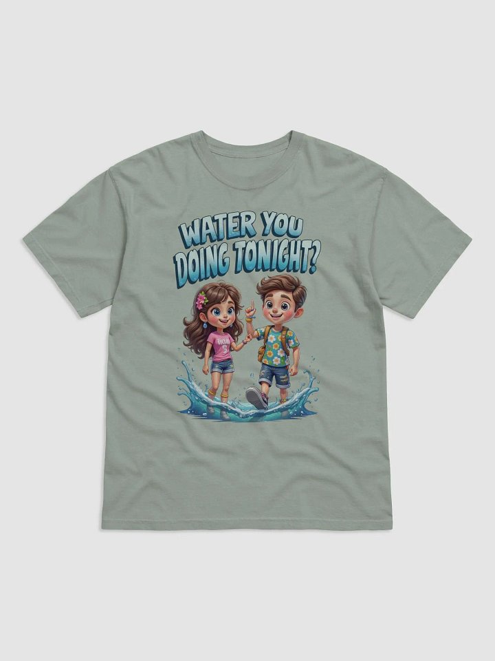 Water You Doing Tonight? Playful Cartoon T-Shirt product image (11)