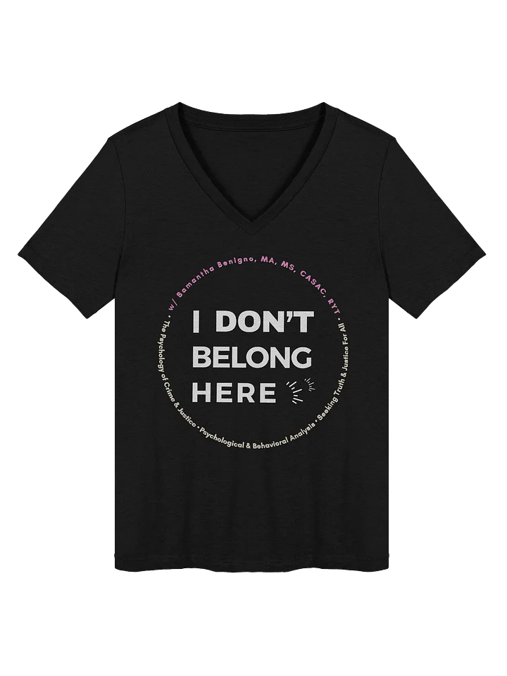 IDBH Circle Logo Women's V-Neck T-Shirt product image (1)