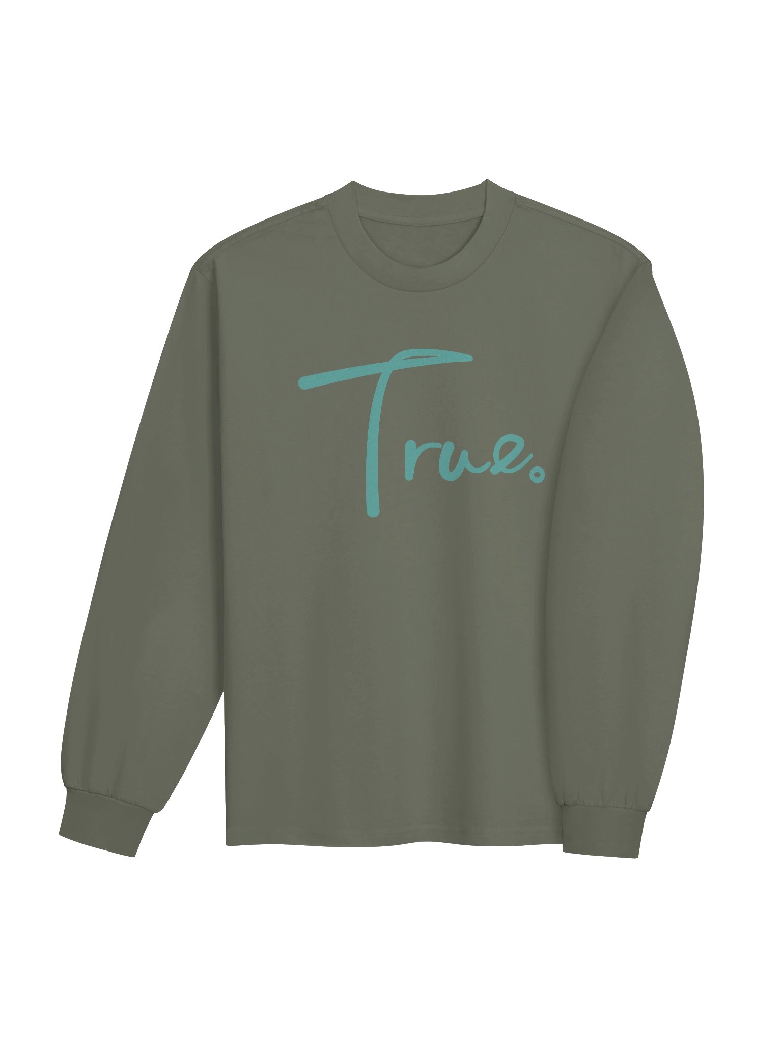 Volume Long Sleeve — in Cypress + Dimple Blue (Oversized/Unisex) product image (3)