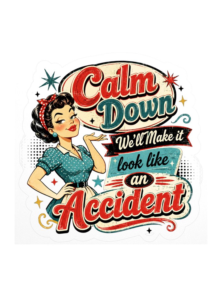 Girl Snark Calm Down Sticker product image (2)