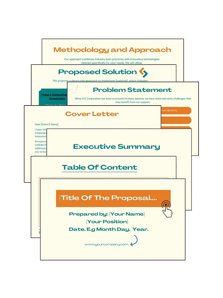 Sleek Business Proposal Template | Impress Clients & Investors Instantly product image (1)