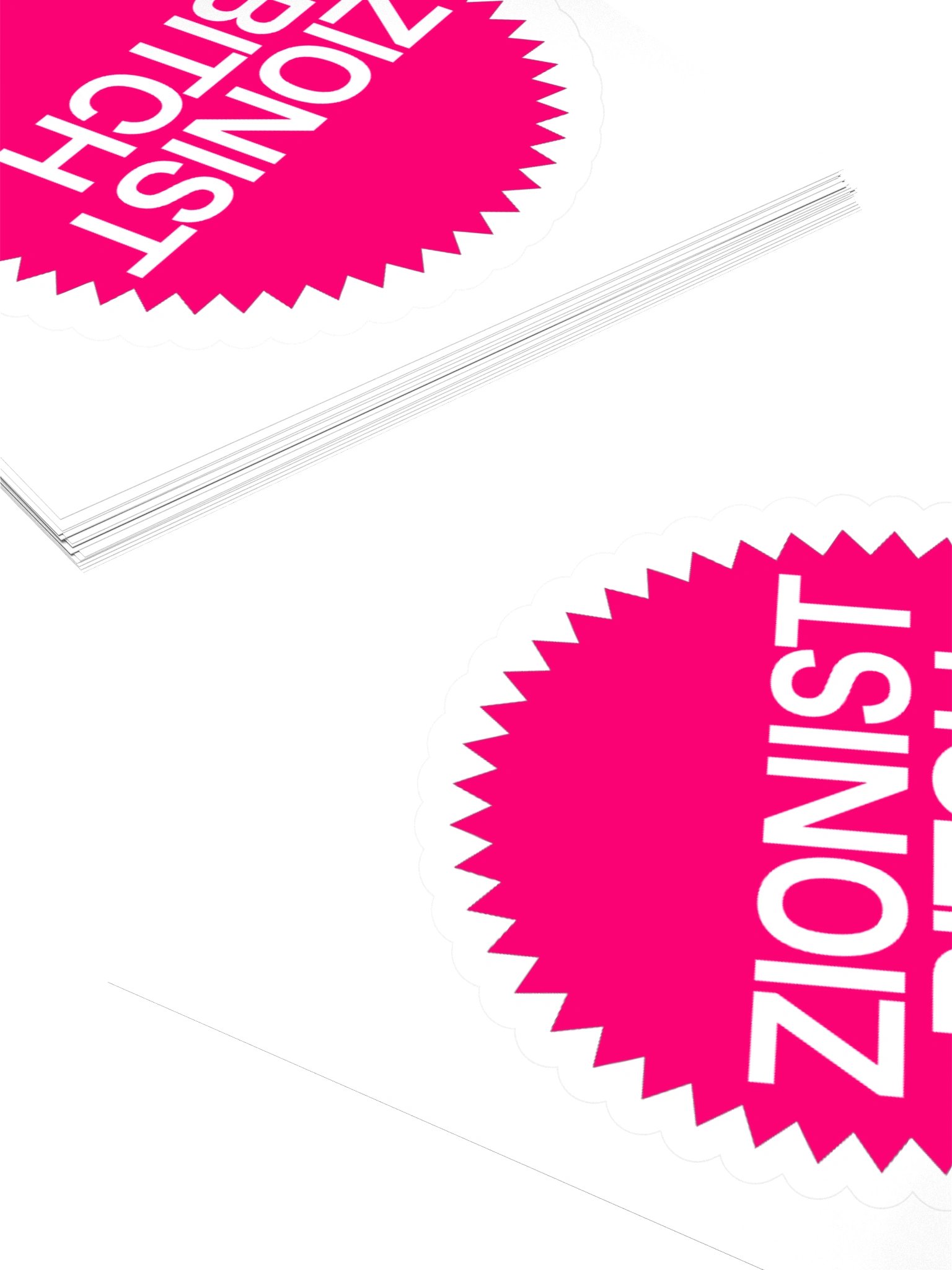 Zionist Bitch Sticker (Label) product image (12)