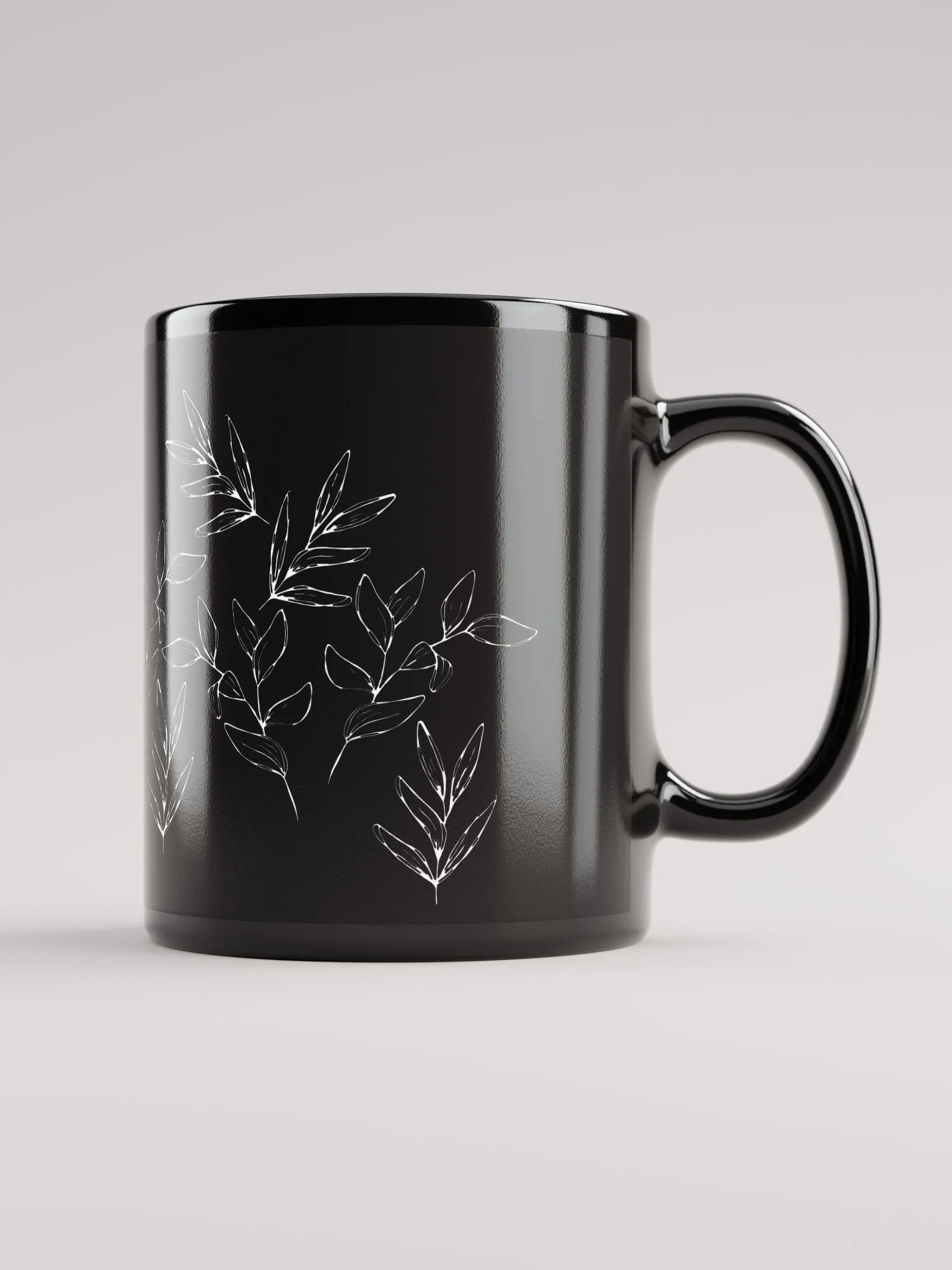 Simply Leaves - Black Mug product image (1)