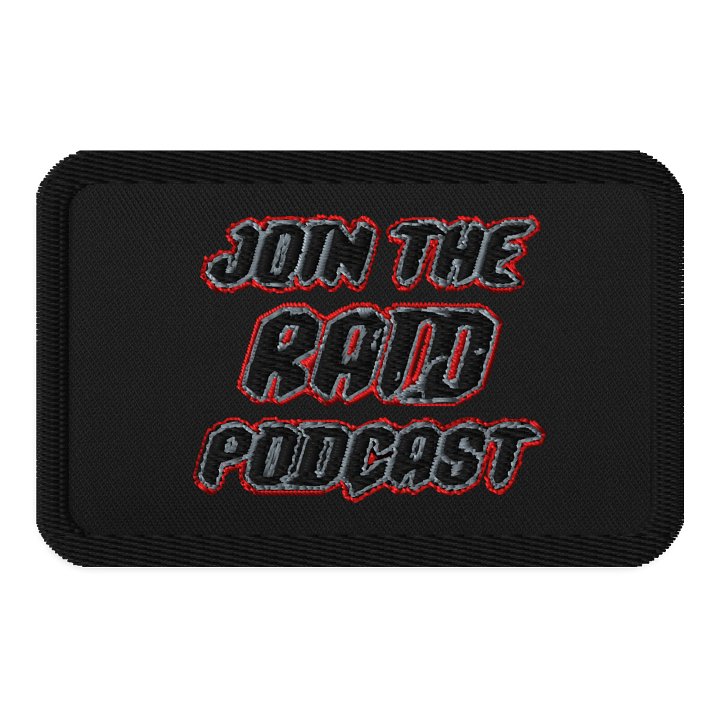 Join The Raid Podcast (Black patch) product image (1)