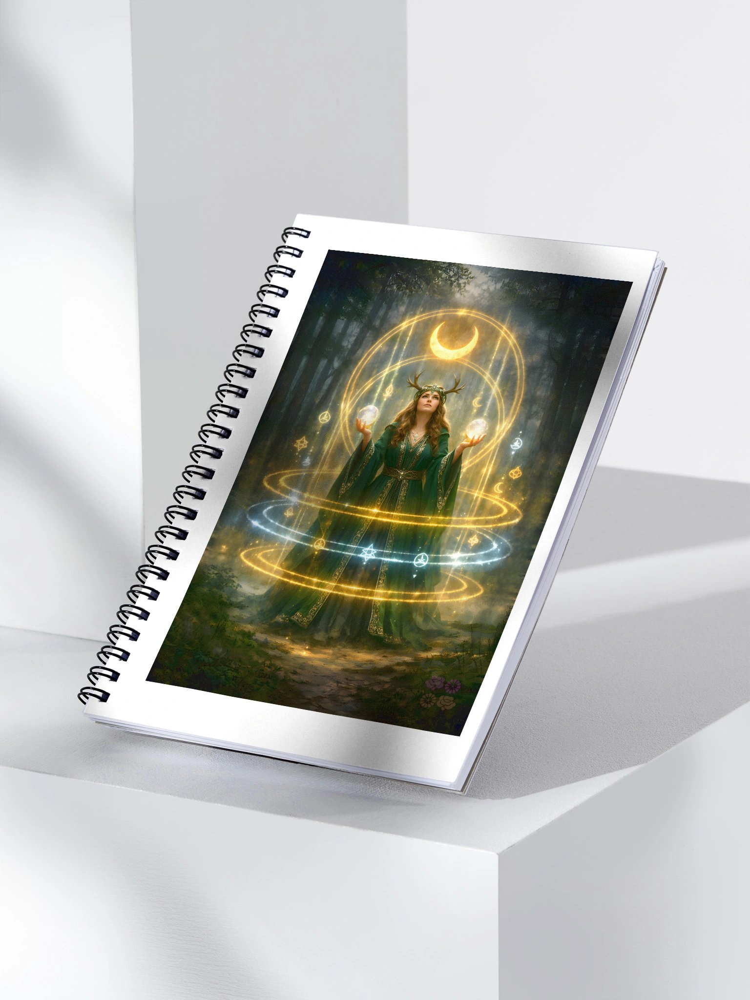 Casting a Circle of White Light, Ritual Spiral Notebook product image (3)