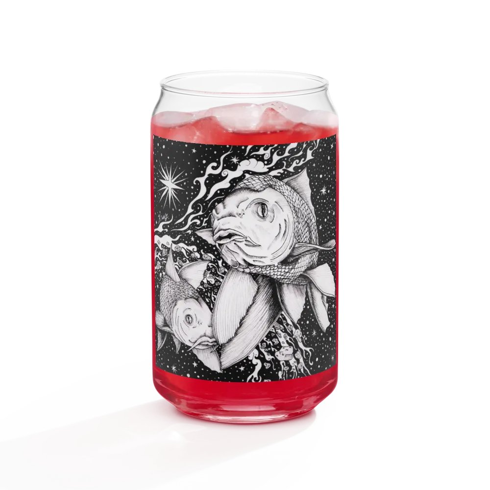 Pisces Zodiac Can-Shaped Glass product image (9)