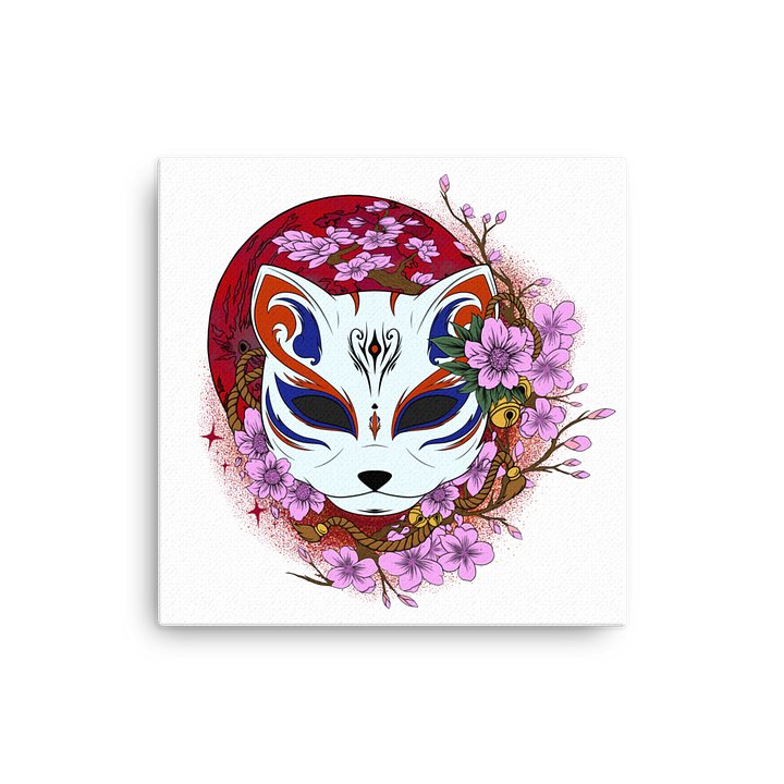 Kitsune Cherry Blossom Canvas Print product image (2)