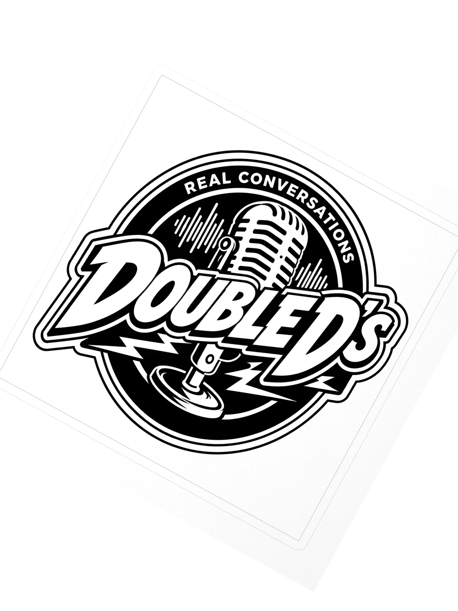 black and white sticker product image (2)