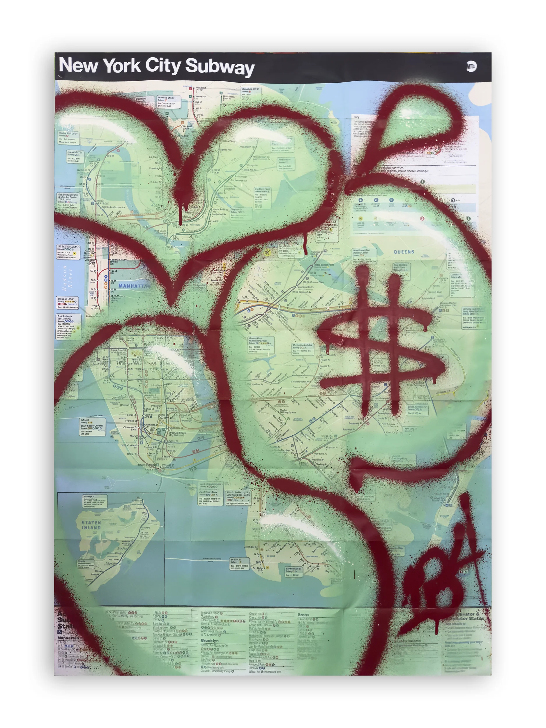 INDIE184 Original NYC Subway Map Artwork — 2022 product image (1)