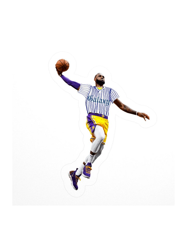 Lebron loves Galaxy Sticker product image (2)