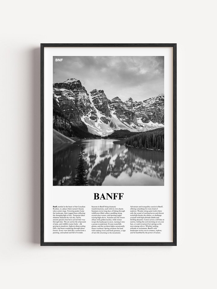 Banff 01 Newspaper Poster | Framed product image (1)