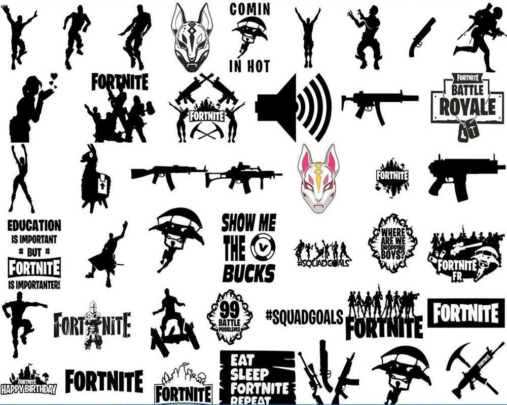 Fortnite SVG Bundle for Cricut – 500 High-Quality Digital Cut Files PNG-EPS-DXF | Instant Download product image (2)