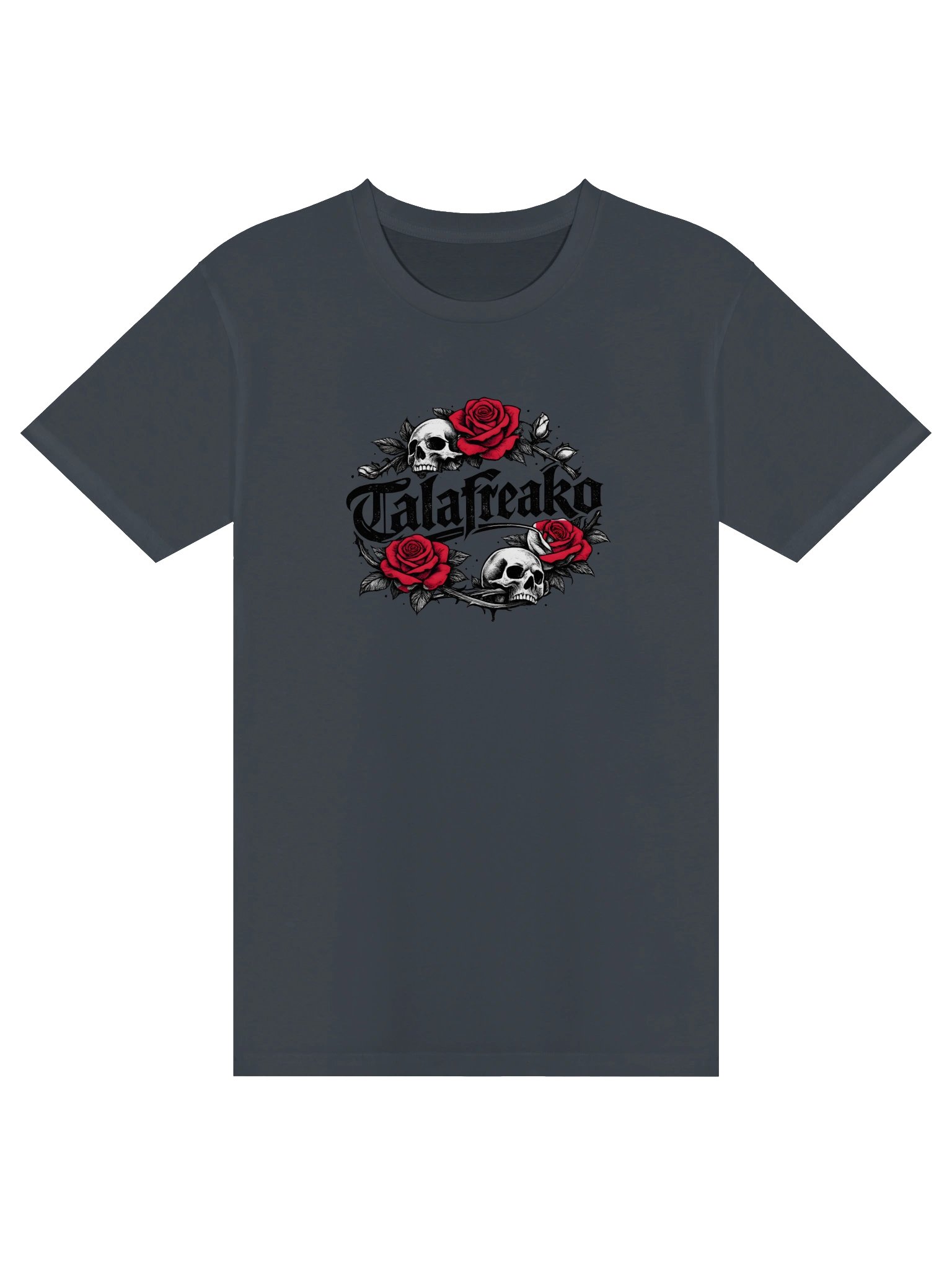 Talafreako Skulls and Roses Tattoo Style Tee product image (4)