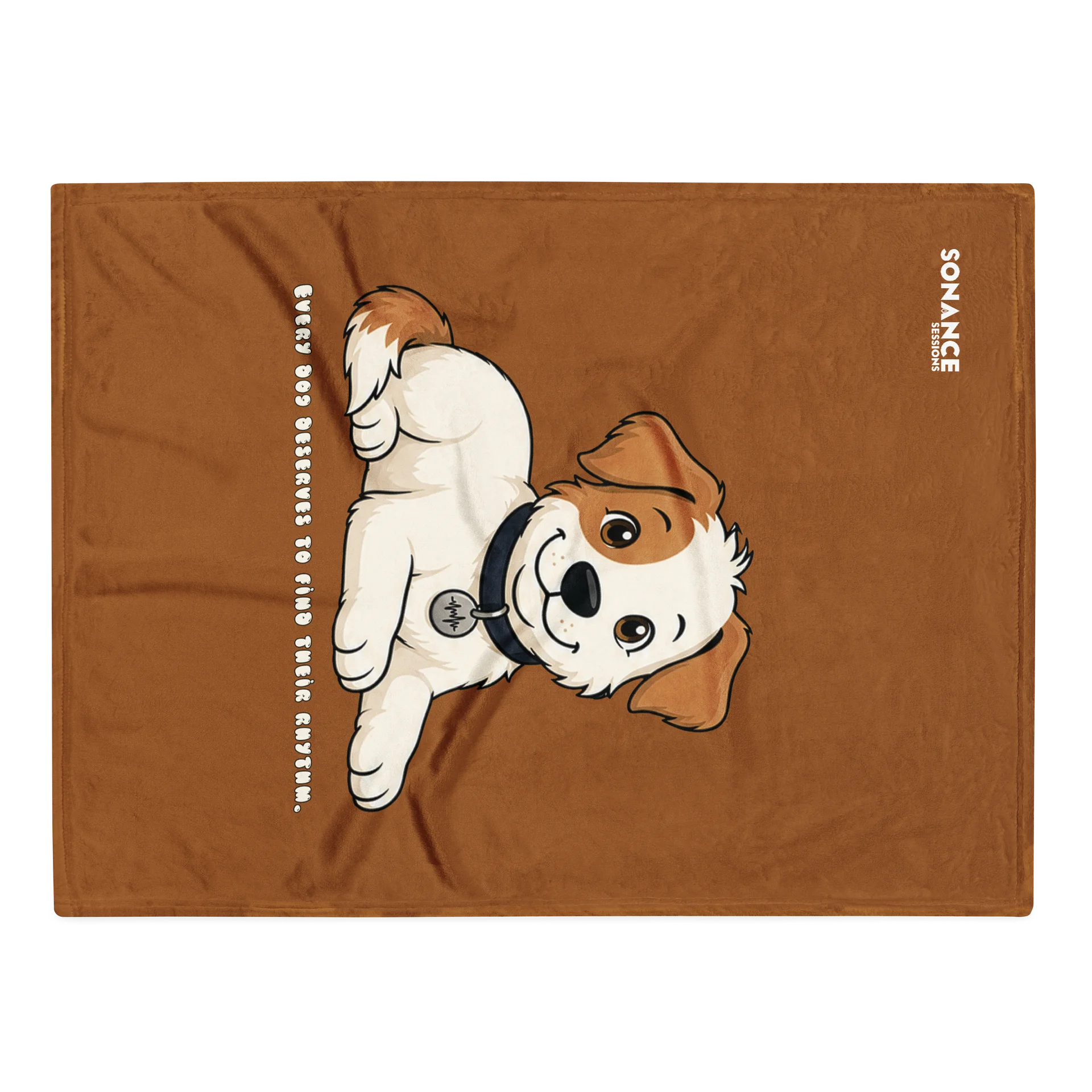 Sonance Dog Throw Blanket (Lying Down) Rich Gold product image (1)