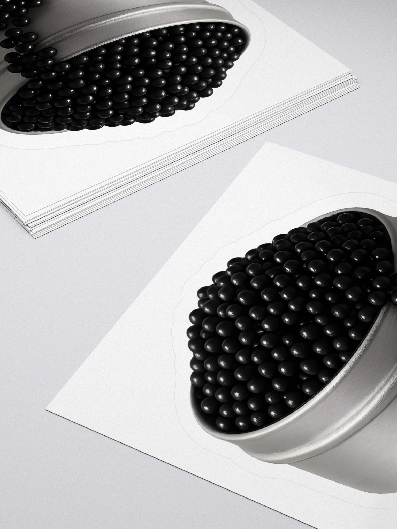 Caviar Black Matte Sticker product image (10)