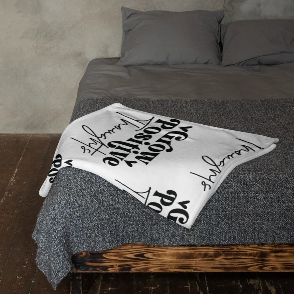 Grow Positive Thoughts Blanket product image (2)