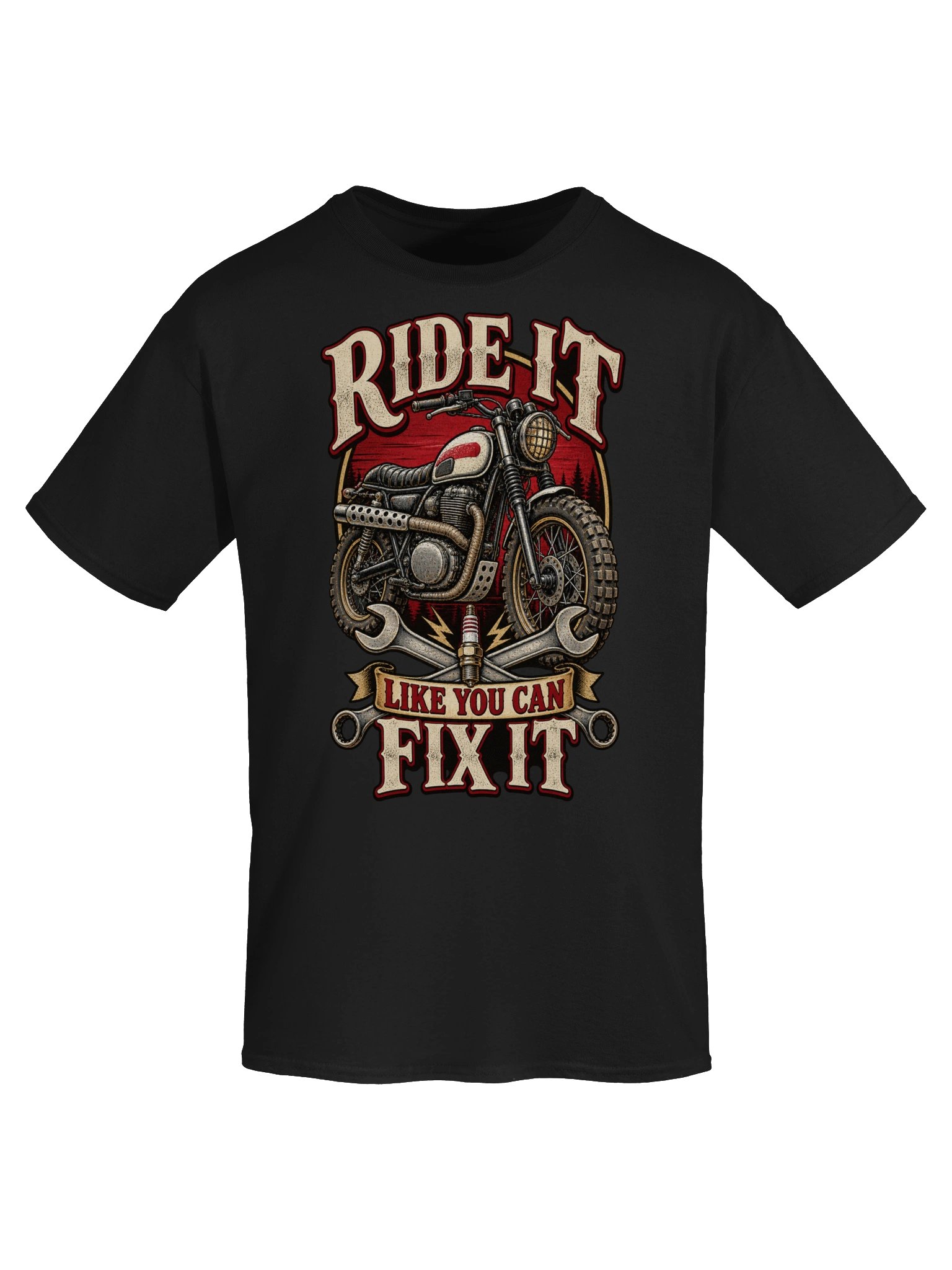 Ride It Like You Can Fix It Motorcycle Mechanic T-Shirt product image (5)