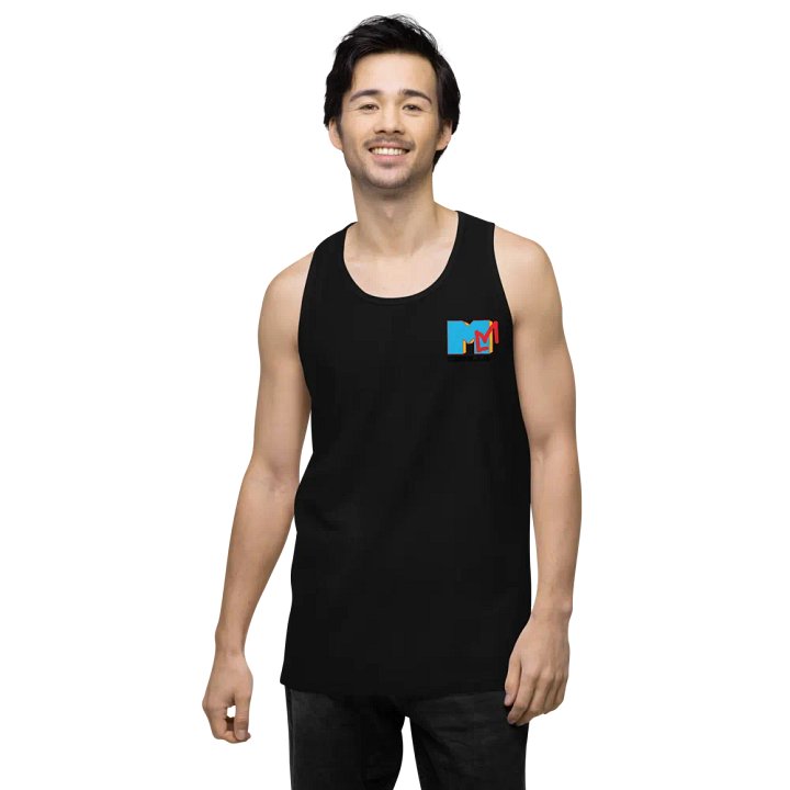 Retro Music Tank Top - Blue product image (1)
