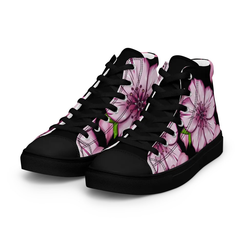 Blossomz & Petalz - Men's High Tops Canvas Shoes product image (7)