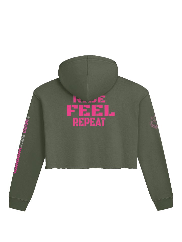 Neon Pink NewJeans Crop Hoodie product image (6)