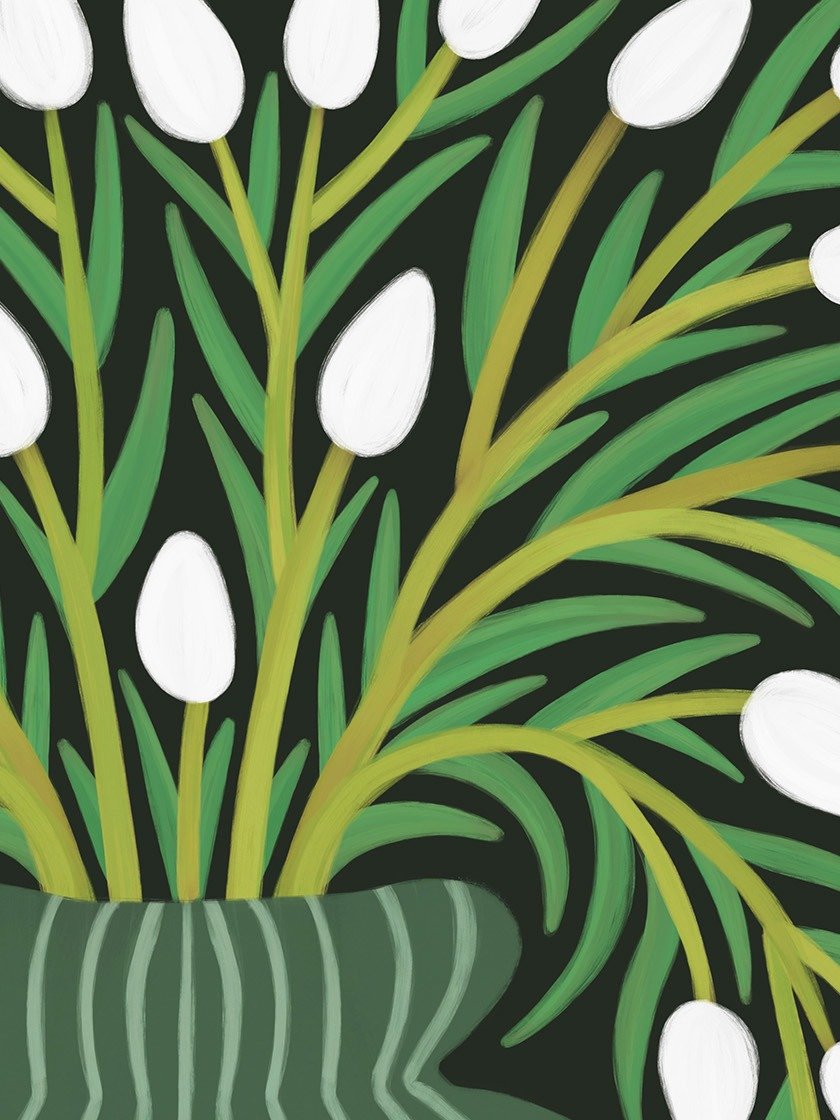 Botanical Print, Plant in Vase Art No.2 product image (2)
