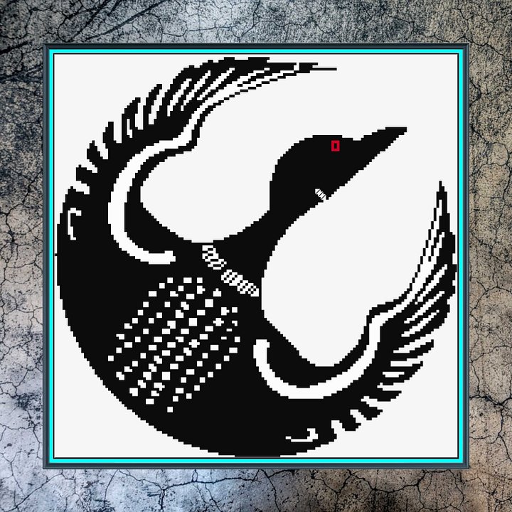 Rebel Loon Cross-stitch Pattern product image (1)