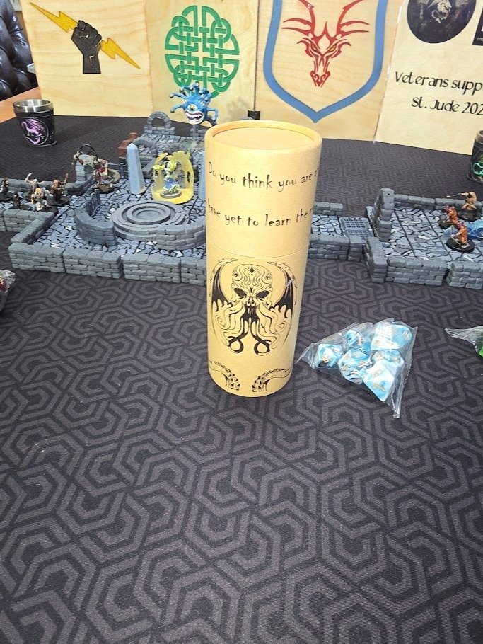 Old Ones Undead Dice Tube with set of dice. product image (1)