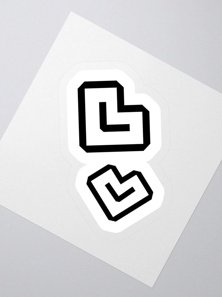 Paeshun Heart Sticker (Black) product image (2)
