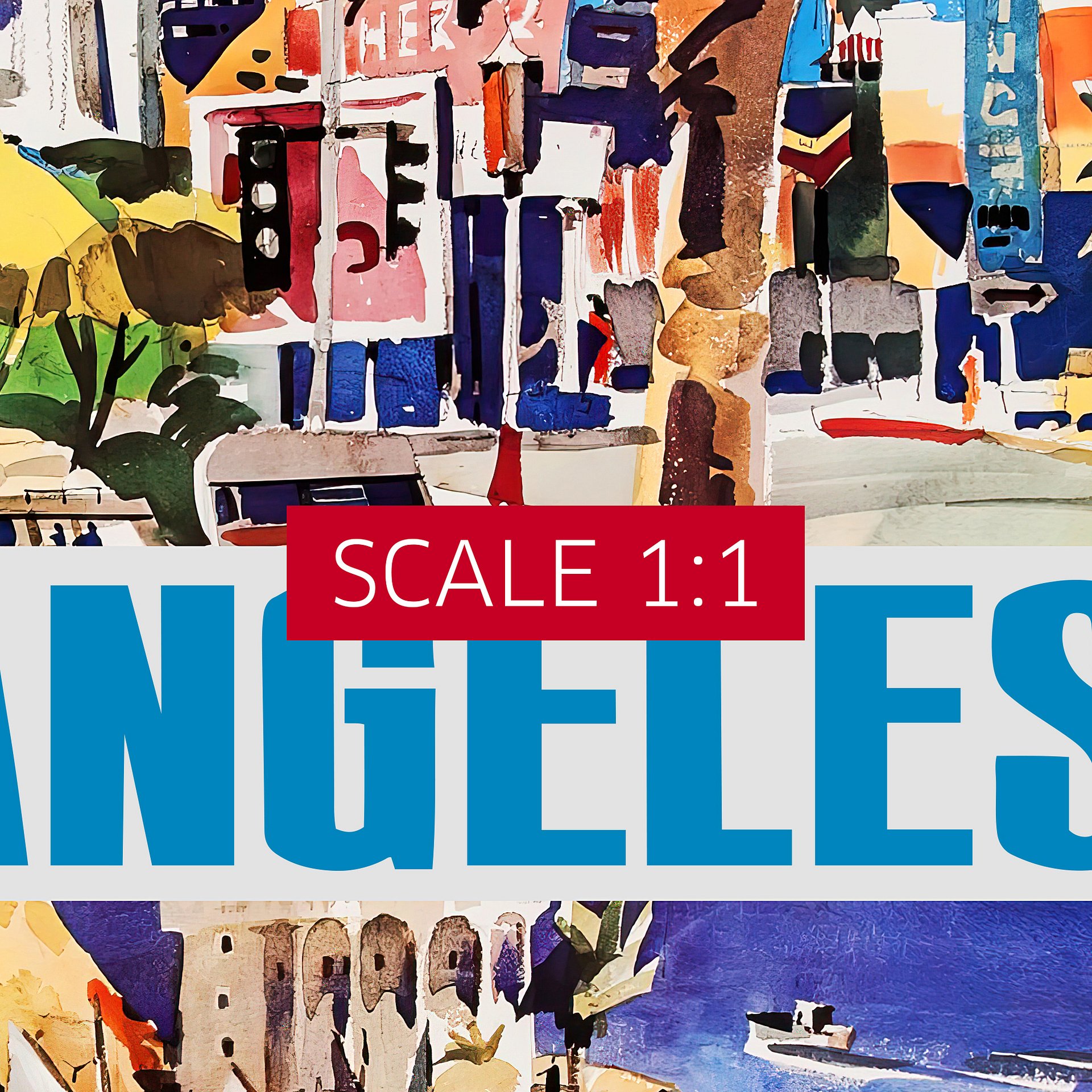 Los Angeles, USA, Hollywood, 1960s — retro vintage travel poster, retro travel art, retro travel wall art product image (4)