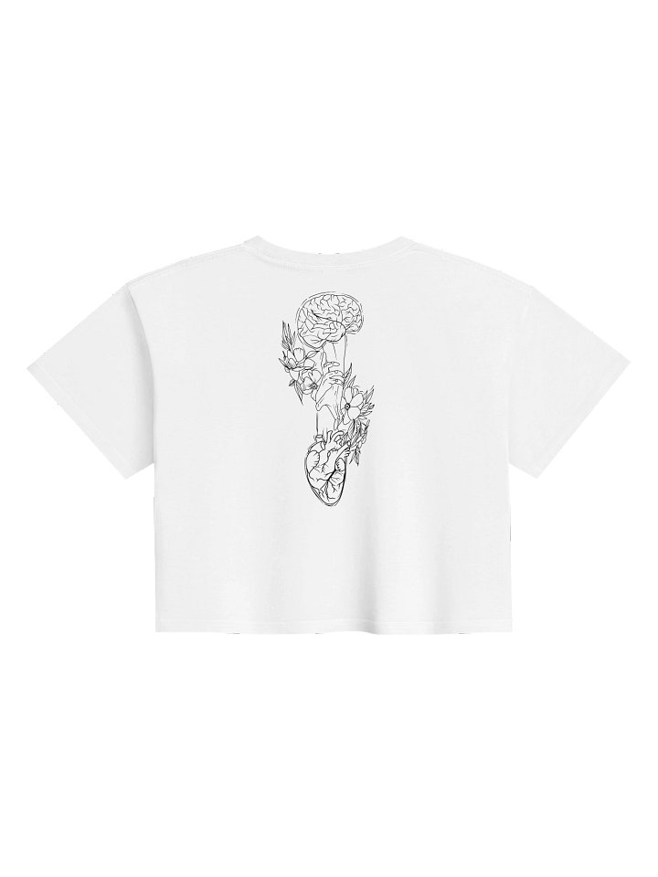 Flourish Between Mind and Heart Cropped (Black Edition) product image (1)