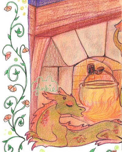 #folktember 10th - Fire Serpent

A roaring fire and a cozy meal make the perfect hearthside evening~ #folktember2026 #illustr...