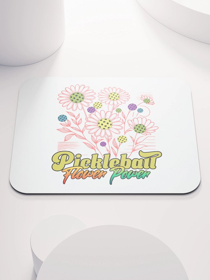 Pickleball Flower Power Mouse Pad product image (1)