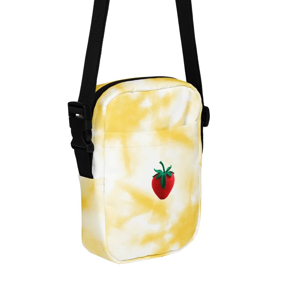CozyAvocado Light Yellow Texture Utility Crossbody Bag Strawberry #1 product image (4)