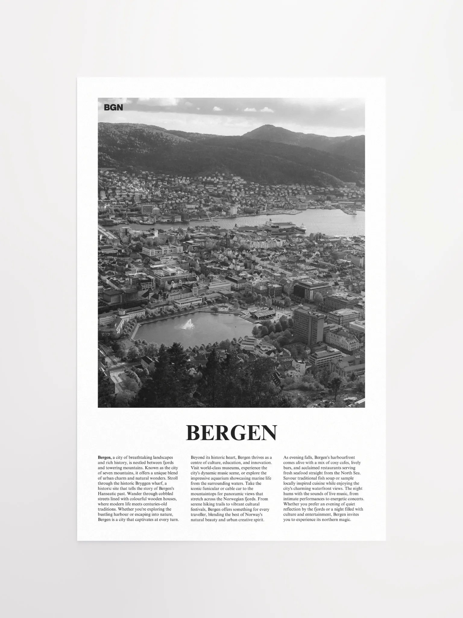 Bergen 02 Newspaper Poster product image (15)
