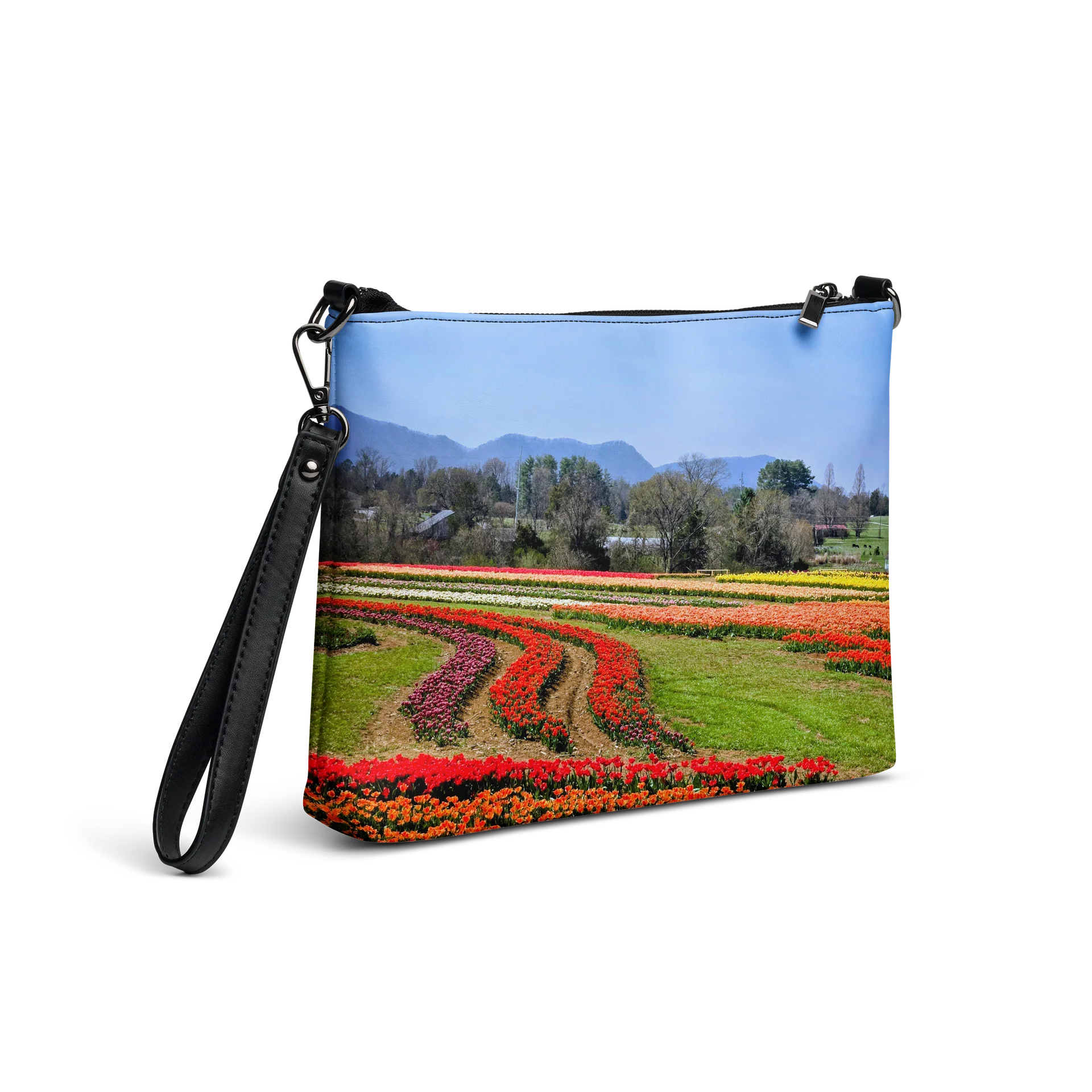 Sunlit Tulip Field Crossbody Bag product image (5)