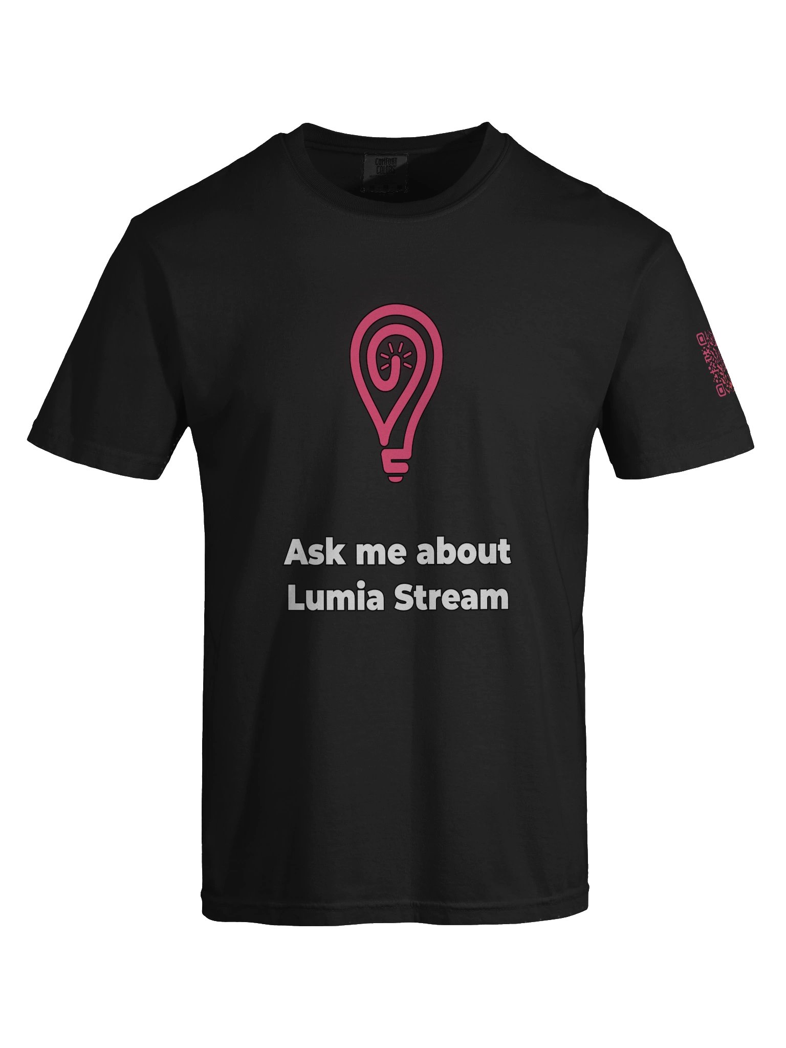 Ask me about Lumia Stream shirt with qrcode product image (1)