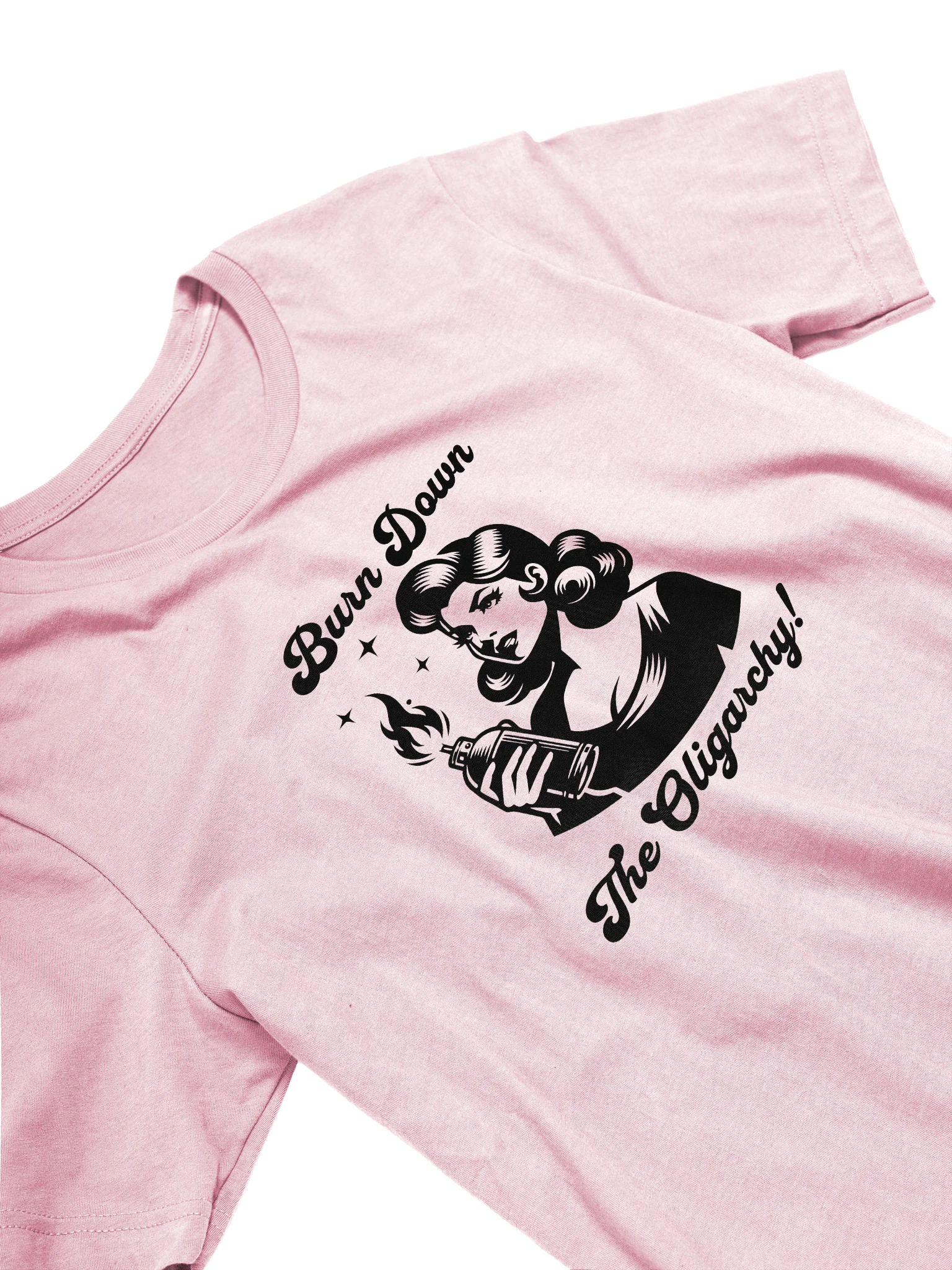 Burn Down The Oligarchy Retro Supersoft T-Shirt product image (9)