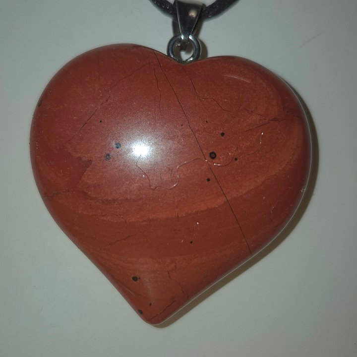 Red Jasper Heart Pendant product image (1)