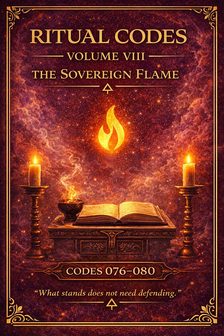 Ritual Codes Volume VIII The Sovereign Flame (Codes 076–080) product image (1)