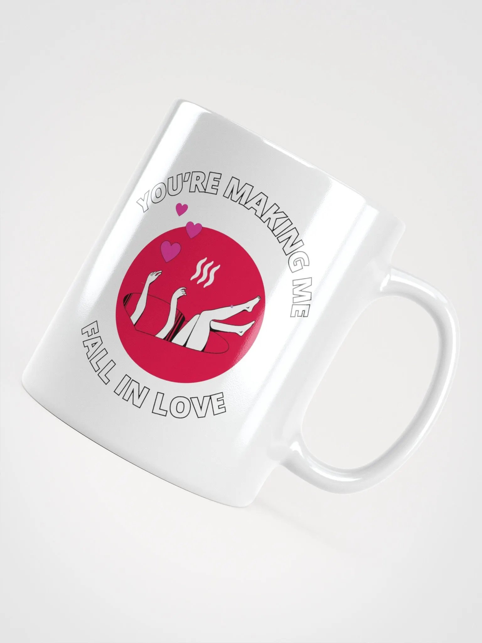 You're Making Me Fall In Love Valentine's White Mug product image (4)