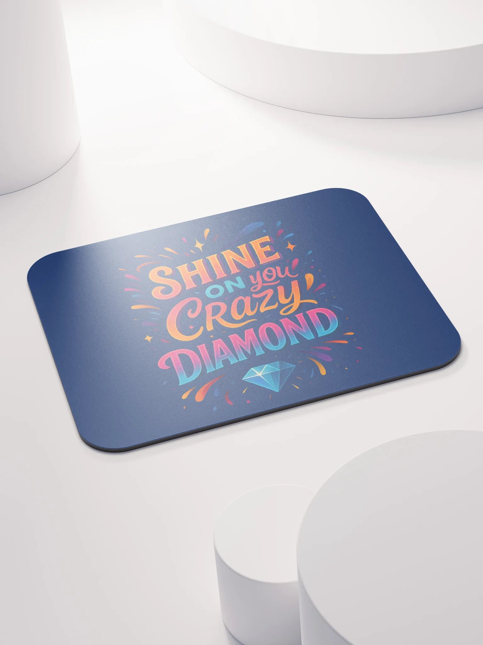 Shine On You Crazy Diamond Mouse Pad – Bright Desk Decor product image (4)
