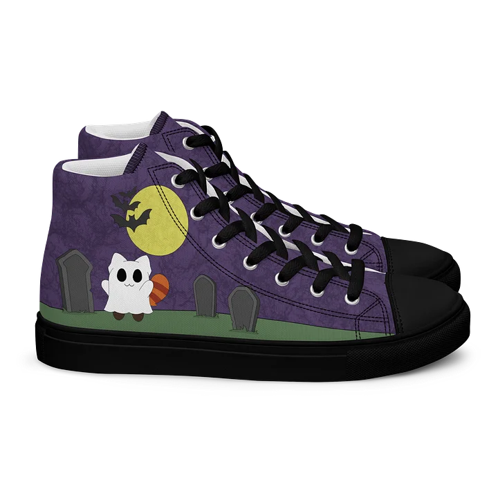 Graveyard Women's High Top Canvas Shoes product image (2)